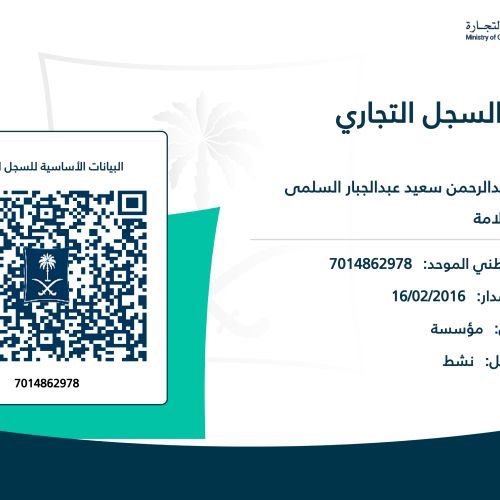 سجل المؤسسة